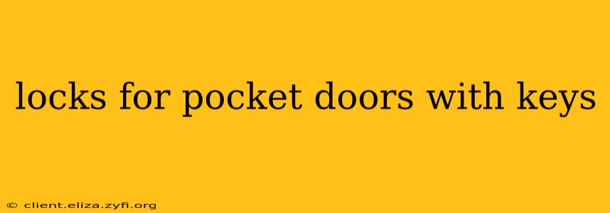 locks for pocket doors with keys