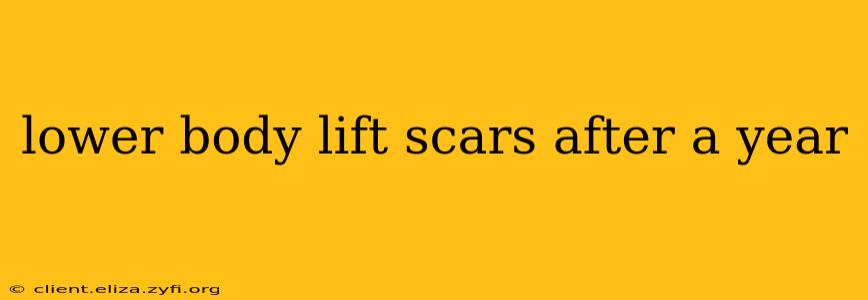 lower body lift scars after a year