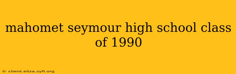 mahomet seymour high school class of 1990