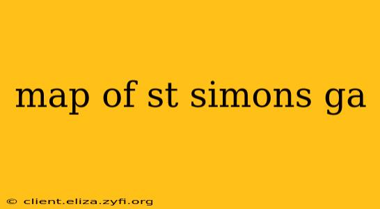 map of st simons ga