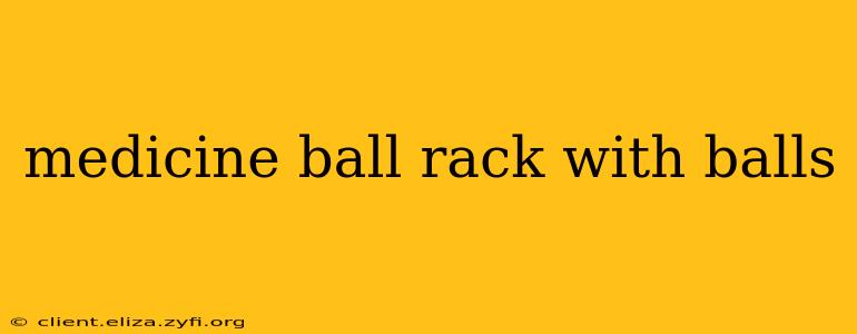 medicine ball rack with balls
