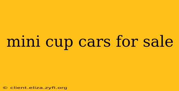 mini cup cars for sale