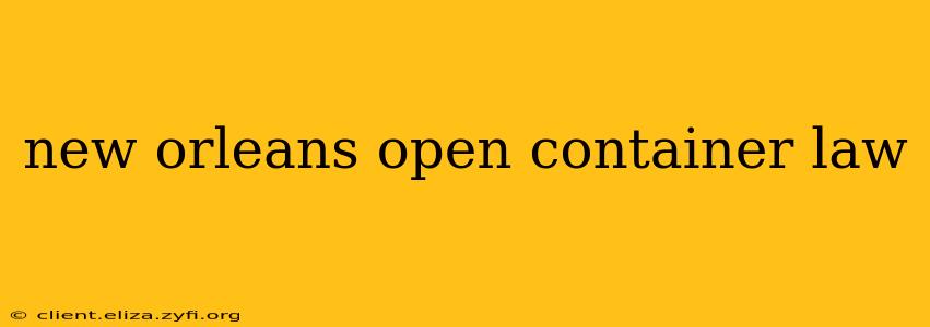 new orleans open container law