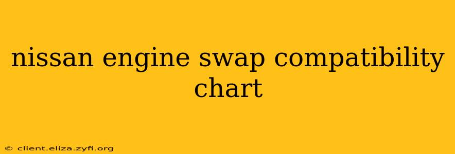 nissan engine swap compatibility chart