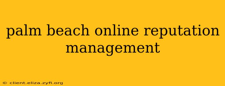 palm beach online reputation management