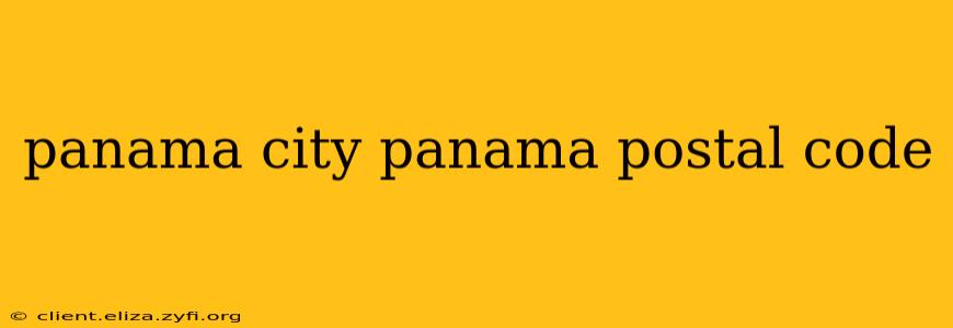 panama city panama postal code