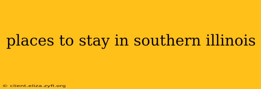 places to stay in southern illinois