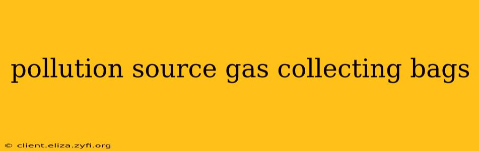 pollution source gas collecting bags