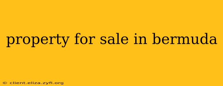 property for sale in bermuda