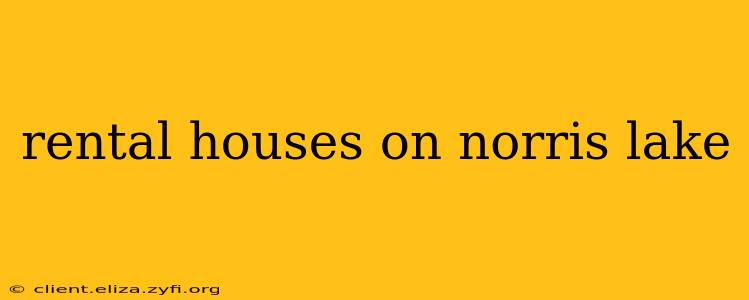 rental houses on norris lake