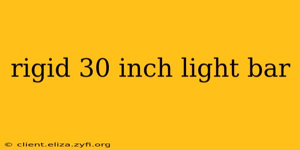 rigid 30 inch light bar