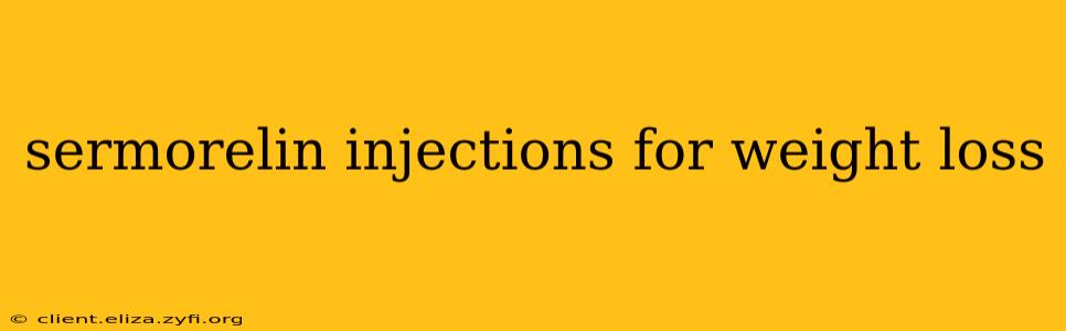 sermorelin injections for weight loss