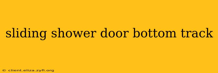 sliding shower door bottom track