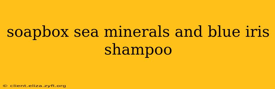 soapbox sea minerals and blue iris shampoo