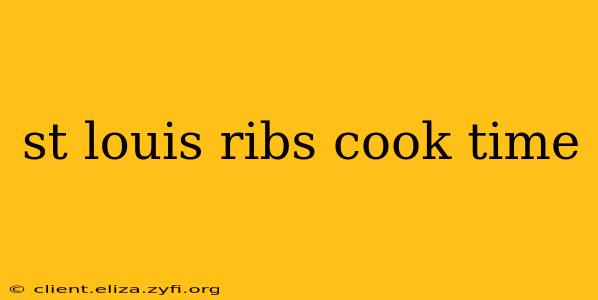 st louis ribs cook time