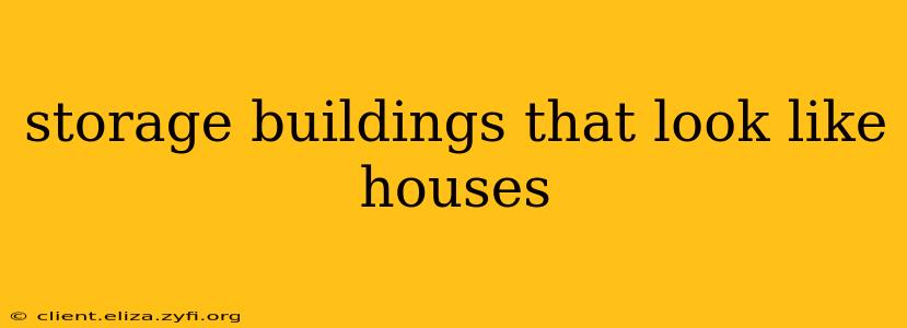storage buildings that look like houses