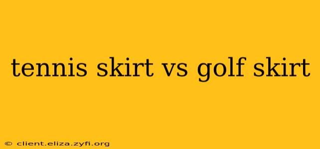 tennis skirt vs golf skirt