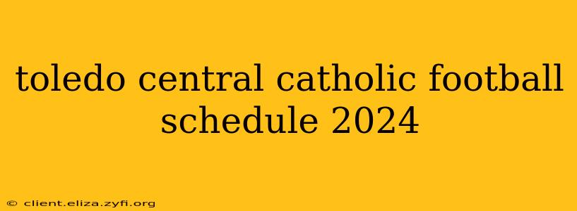 toledo central catholic football schedule 2024