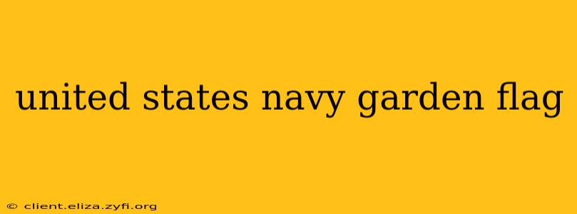 united states navy garden flag