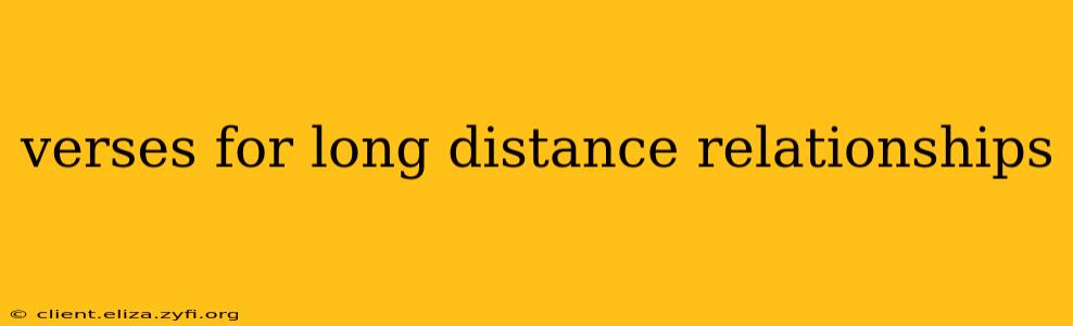 verses for long distance relationships