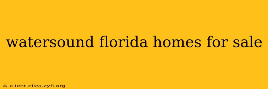 watersound florida homes for sale