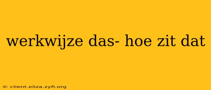 werkwijze das- hoe zit dat