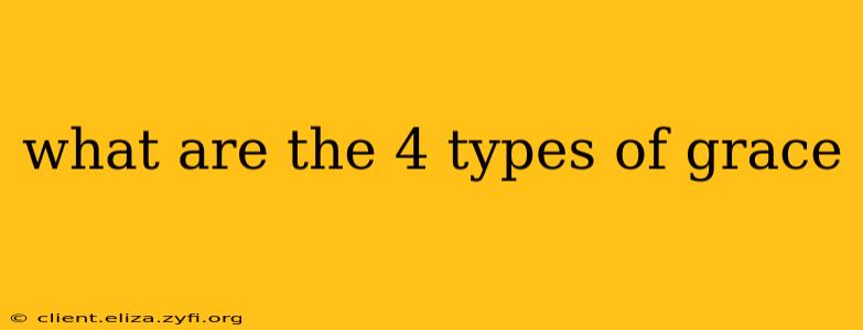 what are the 4 types of grace