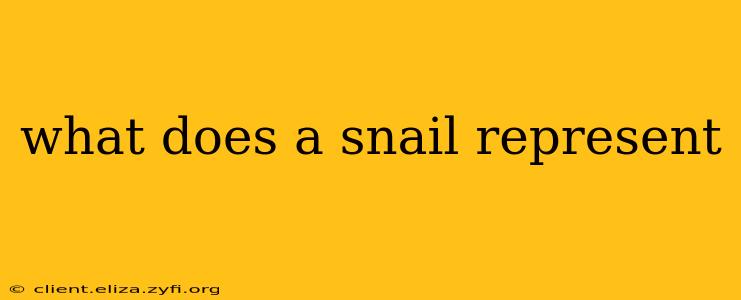 what does a snail represent