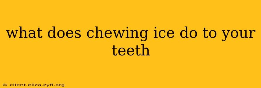 what does chewing ice do to your teeth