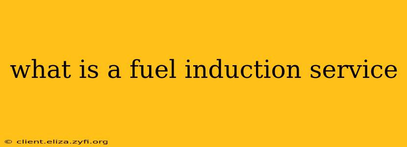 what is a fuel induction service