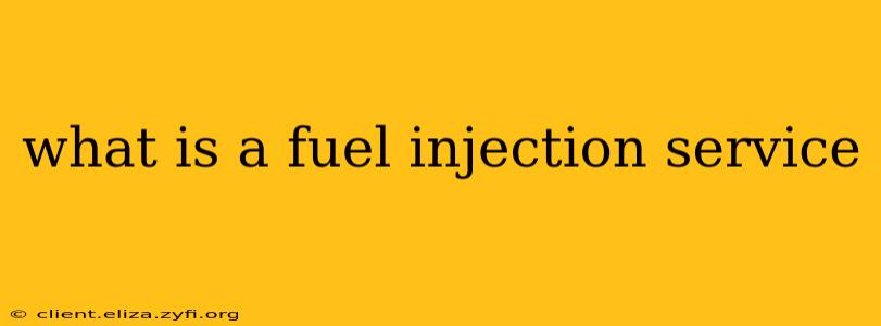 what is a fuel injection service