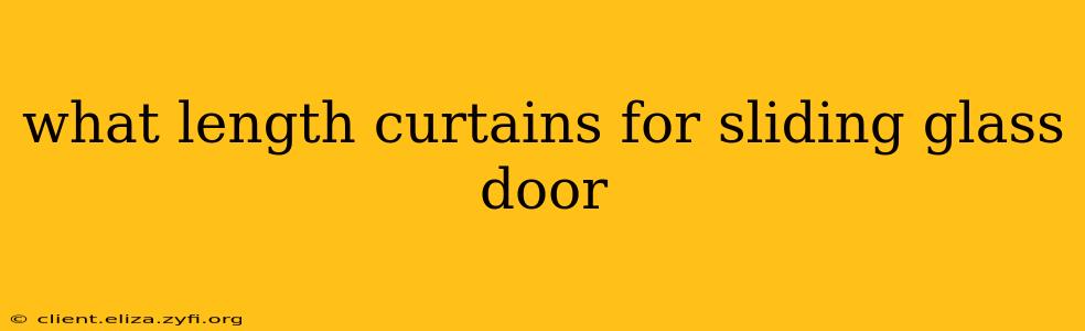 what length curtains for sliding glass door