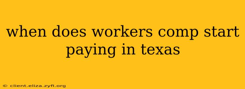 when does workers comp start paying in texas