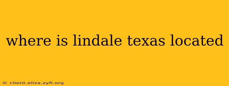 where is lindale texas located