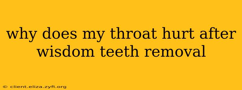 why does my throat hurt after wisdom teeth removal