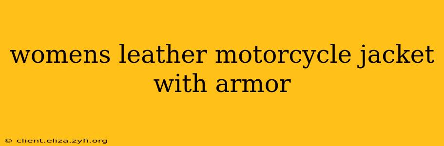 womens leather motorcycle jacket with armor