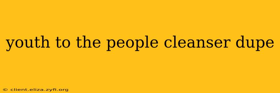 youth to the people cleanser dupe
